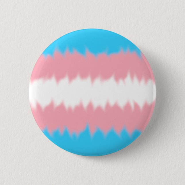 Trans Flagge Knopf Button (Vorderseite)