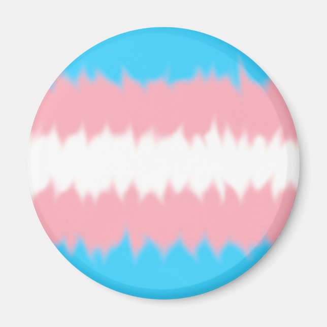 Trans Flagge Magnet (Vorne)