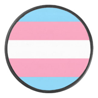 Trans-Flaggenstil Puck