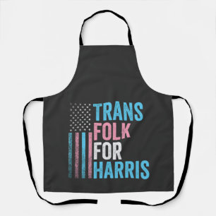 Trans Folk für Harris-Wahlen Transgender LGBT Schürze