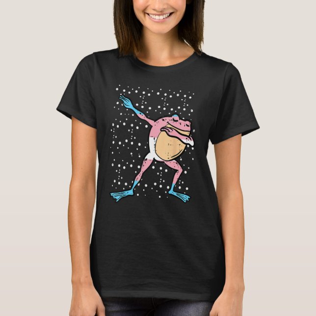 Trans Frog Dab Transgender Pride Transsexual Lgbtq T-Shirt (Vorderseite)