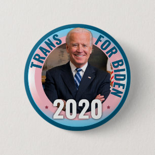 Trans für Joe Biden 2020 für Präsident - Demokrat Button