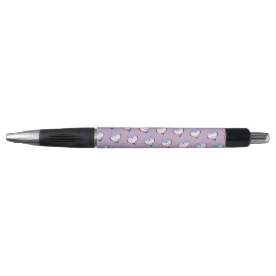 Trans Heart Pattern Pen Kugelschreiber