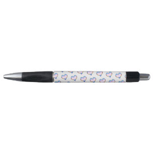 Trans Heart Pattern Pen Kugelschreiber