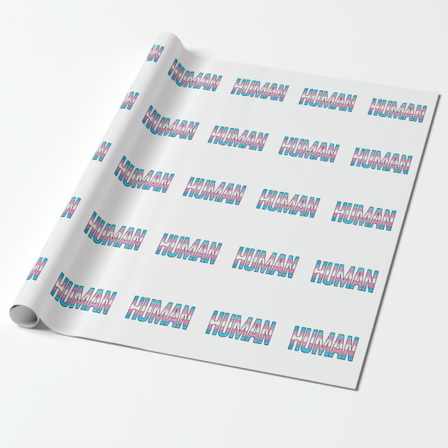 Trans Human Geschenkpapier (Ungerollt)