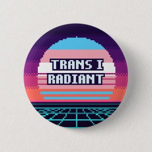 Trans I Strahlend Katalanischer Stolz Pixel Button