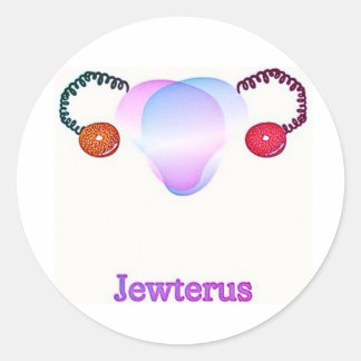 Trans Jewterus Runder Aufkleber