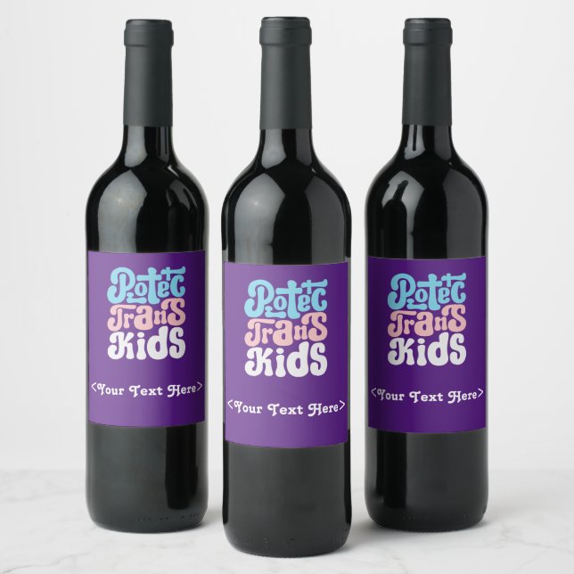 Trans Kids Flasche Etikett (Flaschen)