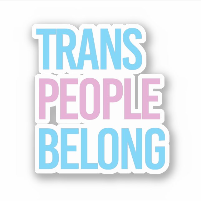 Trans-Leute gehören Aufkleber (Vorderseite)