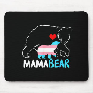 Trans Mama Bär stolze Mutter Regenbogen transgende Mousepad