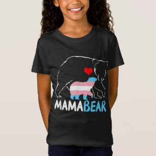 Trans Mama Bear Proud Mama Rainbow Transgender Mot T-Shirt