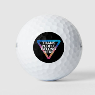 Trans Menschen gehören Pride Gay Rights Respekt Tr Golfball