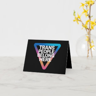 Trans Menschen gehören Pride Gay Rights Respekt Tr Karte