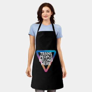 Trans Menschen gehören Pride Gay Rights Respekt Tr Schürze