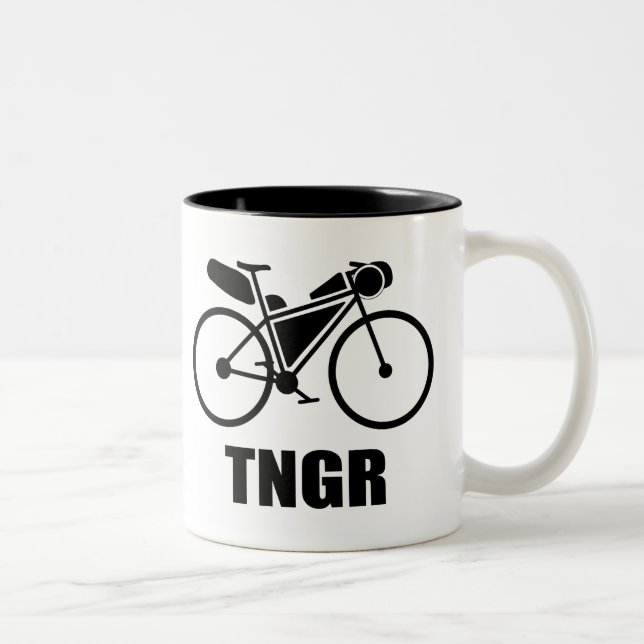 Trans North Georgia Race Bikepacking Zweifarbige Tasse (Rechts)