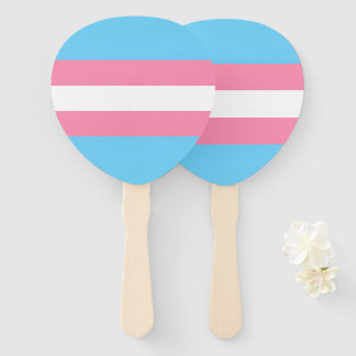trans party decor hand fans fächer