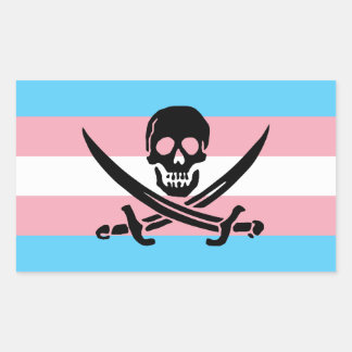 Trans Pirate Pride Aufkleber