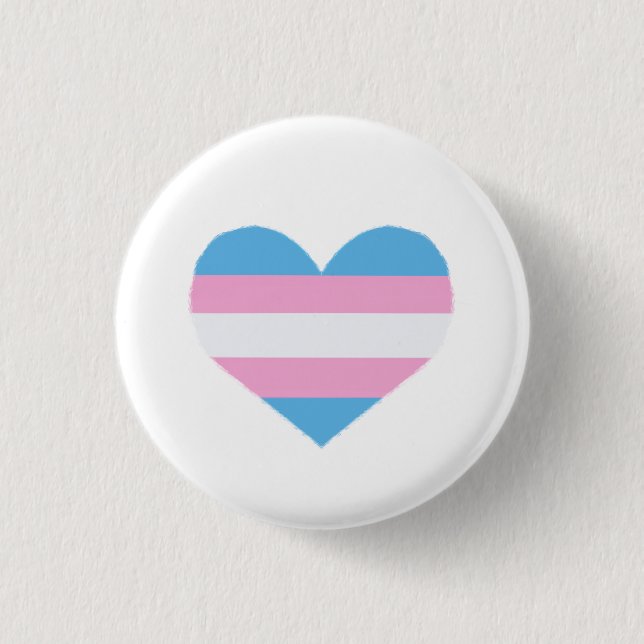 Trans Pride Abzeichen Button (Vorderseite)