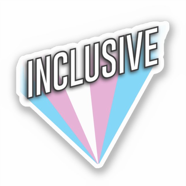 Trans Pride Burst - Inklusiv Aufkleber (Vorderseite)