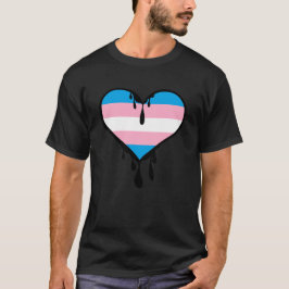 Trans Pride Dripping Heart T-Shirt