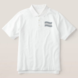 Trans Pride Flag besticktes Polo-Shirt