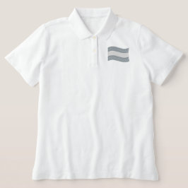 Trans Pride Flag besticktes Polo-Shirt