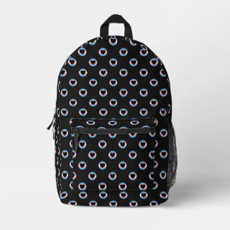 Trans Pride Flag Herzmuster Transgender Pride Bedruckter Rucksack