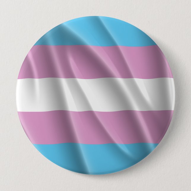 TRANS PRIDE FLAG WAVY DESIGN - PRIDE 2014 BUTTON (Vorderseite)