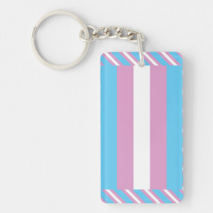 Trans Pride-Flagge Schlüsselanhänger