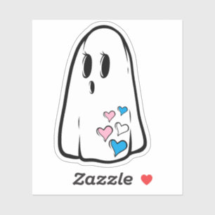 Trans Pride Ghost Aufkleber