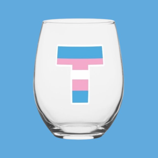 Trans Pride Hauptstadt T Edelstahlglas Weinglas Ohne Stiel (Von Creator hochgeladen)