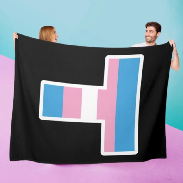 Trans Pride Hauptstadt T Fleece Blanket (Von Creator hochgeladen)