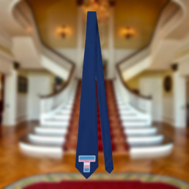 Trans Pride Hauptstadt T Necktie Krawatte (Von Creator hochgeladen)