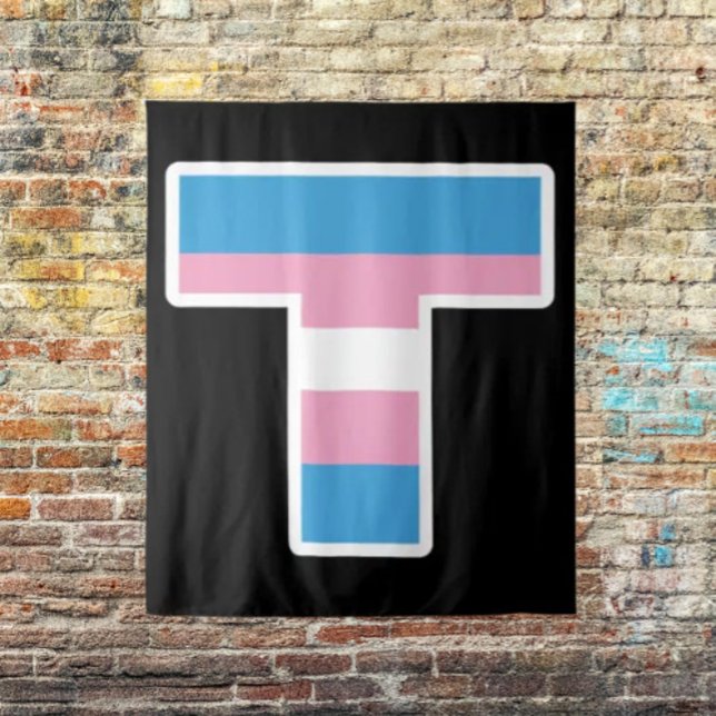 Trans Pride Hauptstadt T Tapestry Wandteppich (Von Creator hochgeladen)