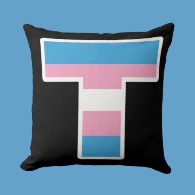 Trans Pride Hauptstadt T Throw Kissen (Von Creator hochgeladen)