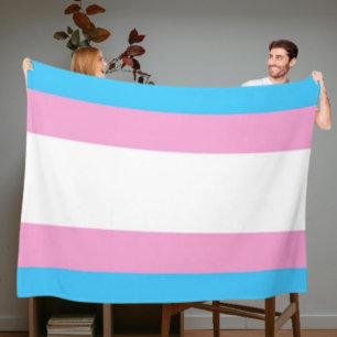 Trans Pride Kuschel-Fleece Fleecedecke
