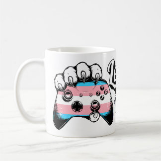 Trans Pride Level Up Tiger Paw Controller Mug 2026 Kaffeetasse