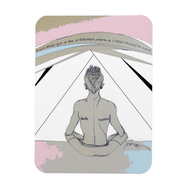 trans pride magnet (Vertikal)