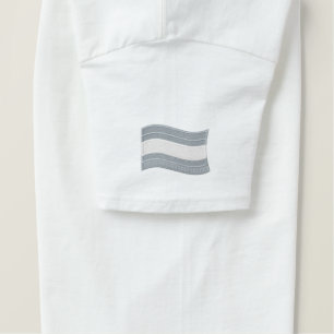 Trans-Pride-Markierung bestickter T - Shirt