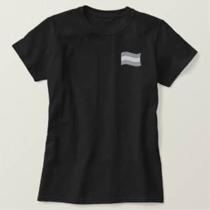 Trans-Pride-Markierung Besticktes T-Shirt