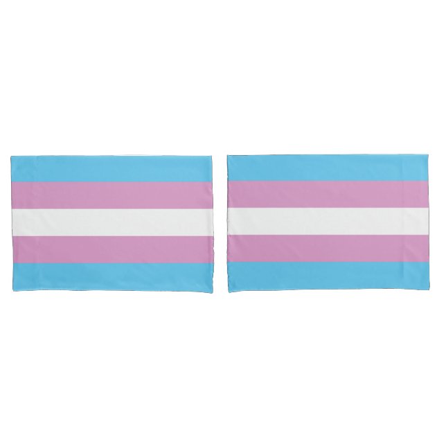 Trans-Pride-Markierung Kissenbezug (Vorderseite-Set)