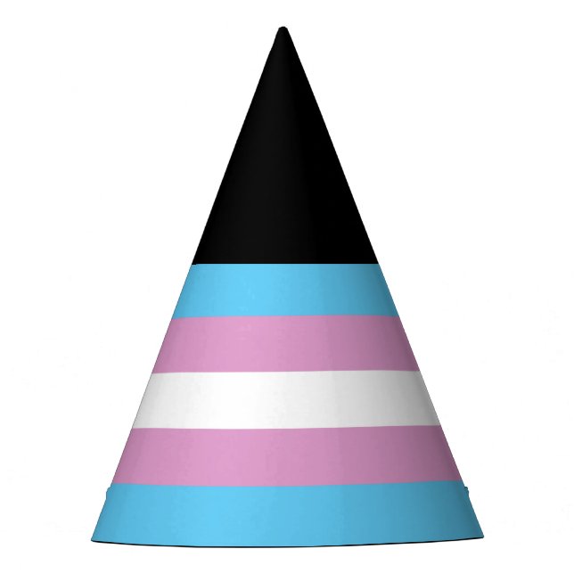 Trans-Pride-Markierung Partyhütchen (Vorderseite)