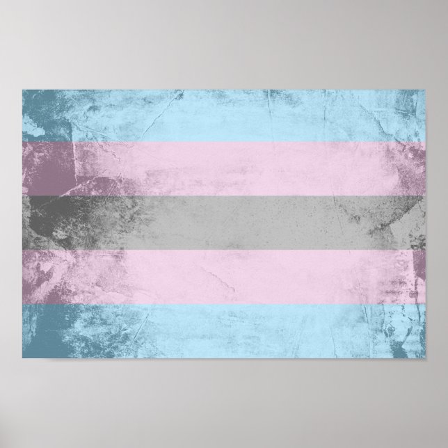 Trans-Pride-Markierung Poster (Vorne)