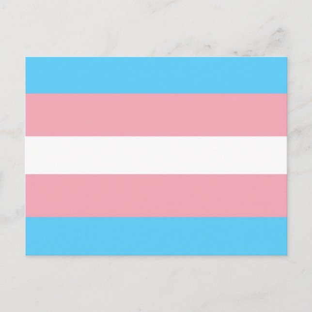 Trans-Pride-Markierung Postkarte (Vorderseite)