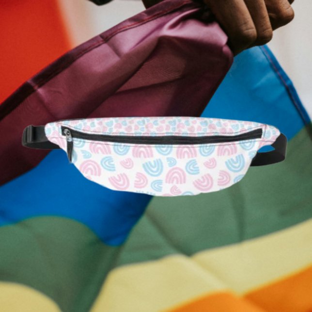 Trans Pride Rainbow Fanny Pack Bauchtasche (Von Creator hochgeladen)