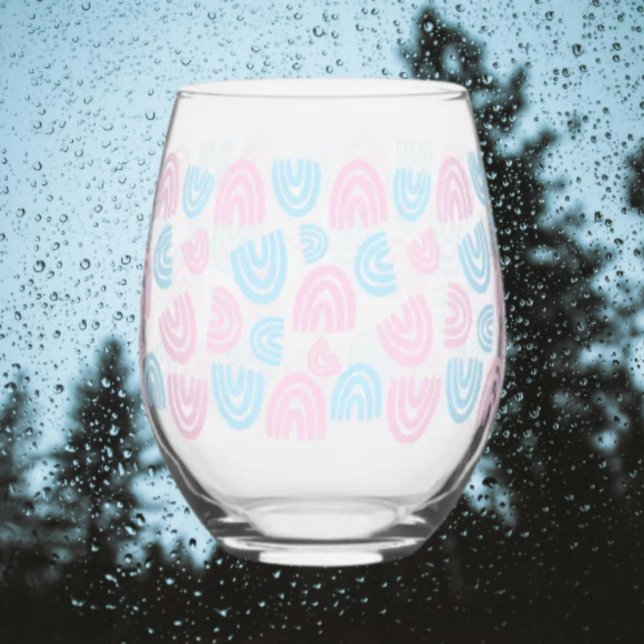 Trans Pride Regenbogen Edelstahlglas Weinglas Ohne Stiel (Von Creator hochgeladen)