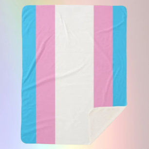 Trans Pride Sherpa Umarmung Sherpadecke