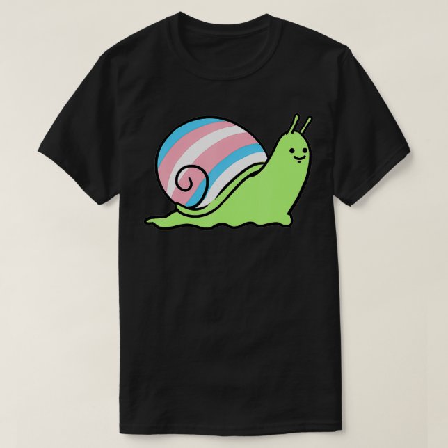 Trans Pride Snail Transgender T-Shirt (Design vorne)