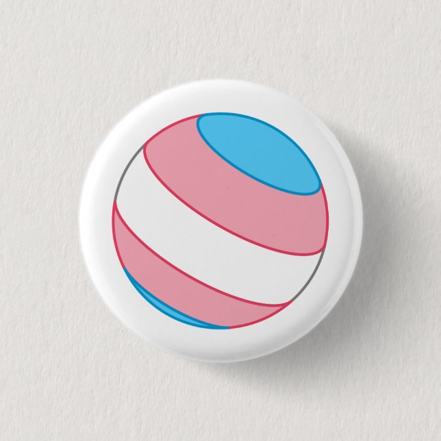 Trans Pride Sphere Button (Vorderseite)