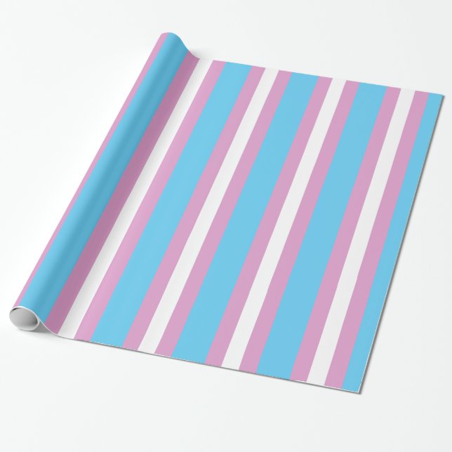 TRANS PRIDE STRIPED VERTICAL - 2014 PRIDE.png Geschenkpapier (Ungerollt)
